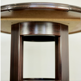 Art Deco round table in green marble