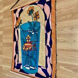 Large silk hanging decoration.