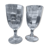 Lot - 2 verres à absinthe