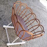 Rattan cradle 60s