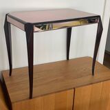 Coffee table with beveled mirrors