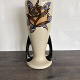 Art Deco Vase AMC Wasmuël - Crackled Ceramic