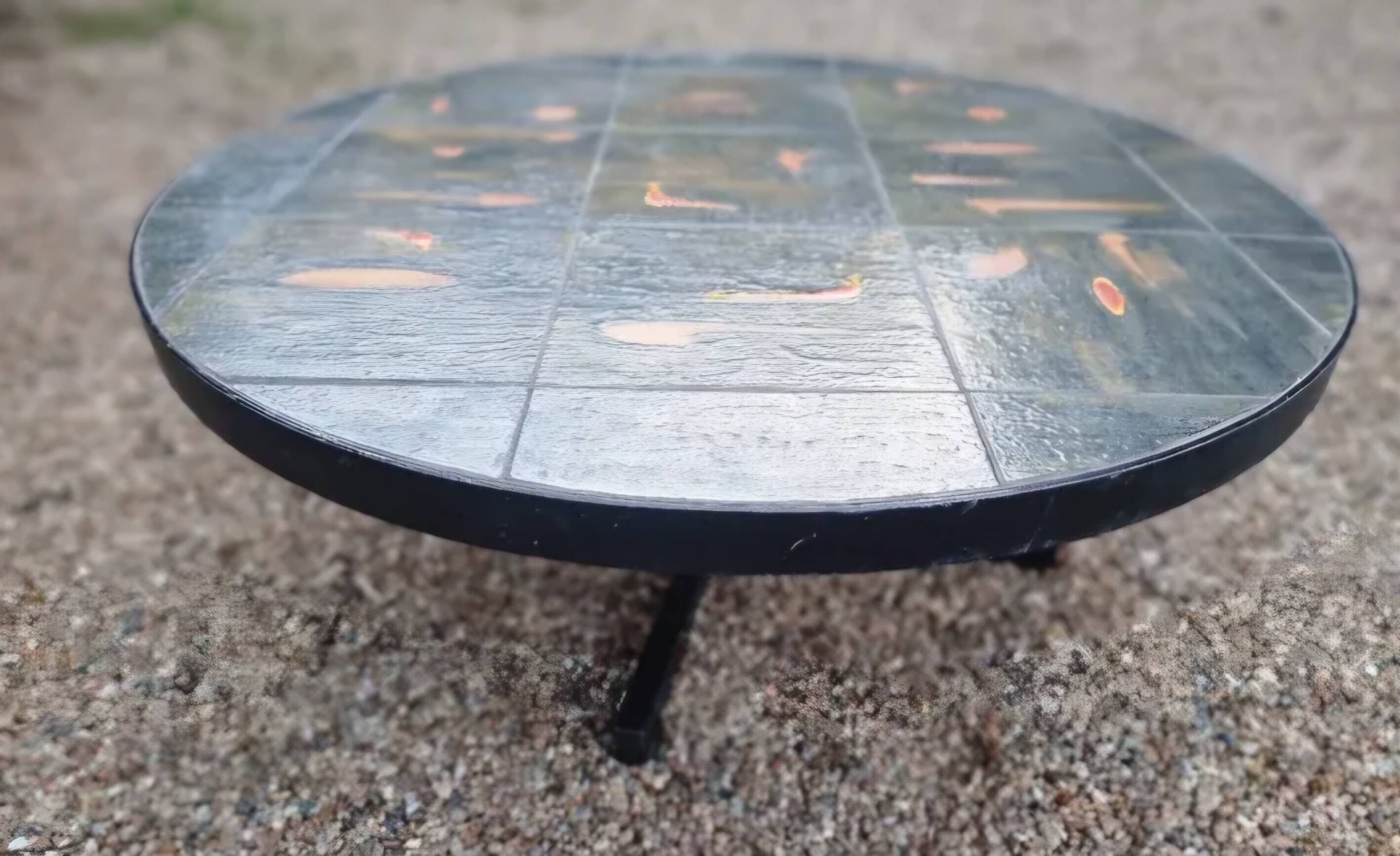 Ceramic coffee table by Jacques Lignier