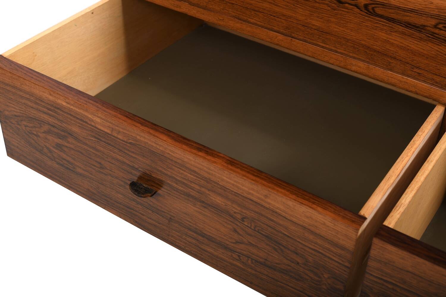 Rare Danish Bar Cabinet with Leather Parts 1960s