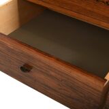 Rare Danish Bar Cabinet with Leather Parts 1960s