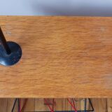 Floor lamp , scoubidou, and black painted metal