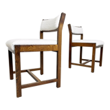 Wenge wooden dining chairs by Spectrum, 1970s