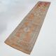 Orange & Green Turkish Runner Rug, 84x368Cm
