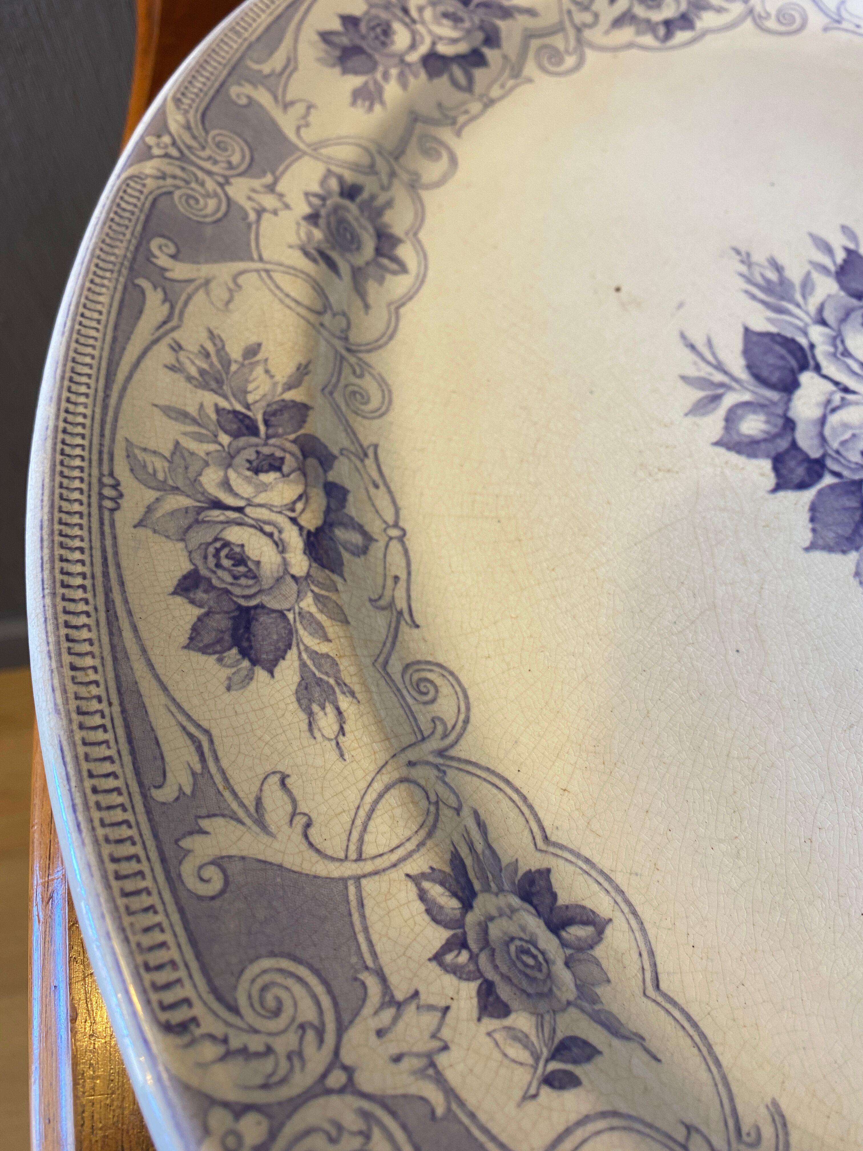 19th-century earthenware dish