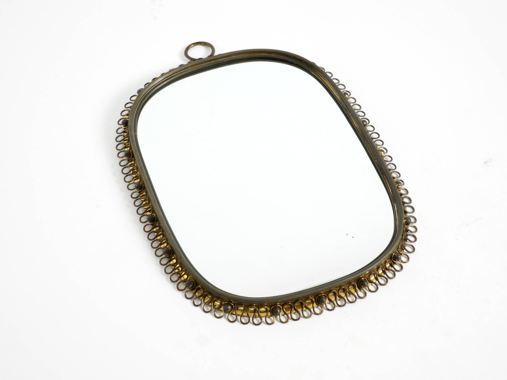 Mid century brass wall mirror by Josef Frank for Svenskt Tenn Sweden