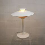 White vintage Danish desk lamp by Jeka Metaltryk - Model Sofie - Denmark 70s