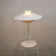 White vintage Danish desk lamp by Jeka Metaltryk - Model Sofie - Denmark 70s