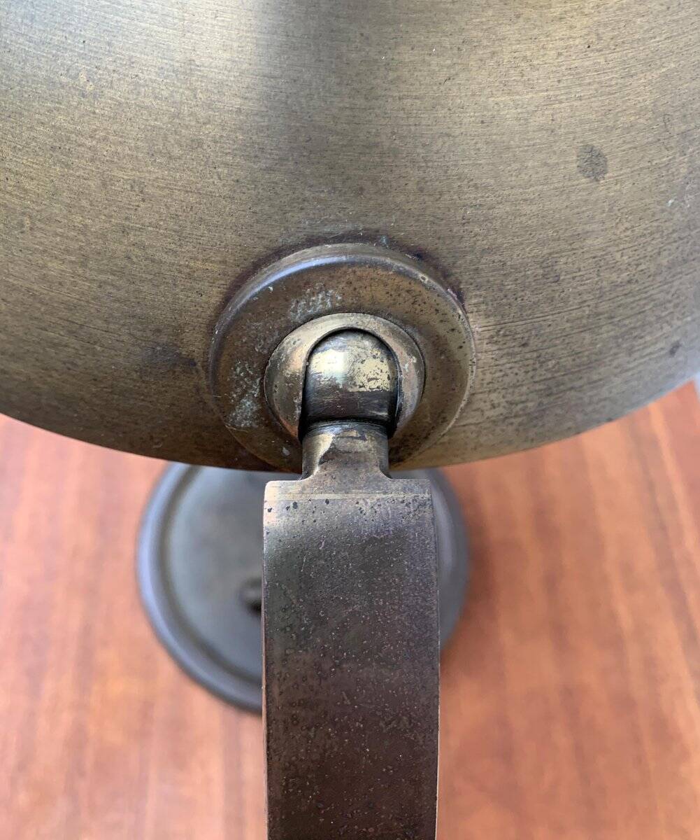 Mid-Century German Brass Table Lamp by Gecos Cosack