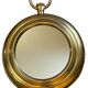 Large brass mirror in the style of Piero Fornasetti, 60 Italy.