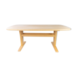 Coffee table in beech of danish design manufactured by Skovby Furniture factory in the 1960s.