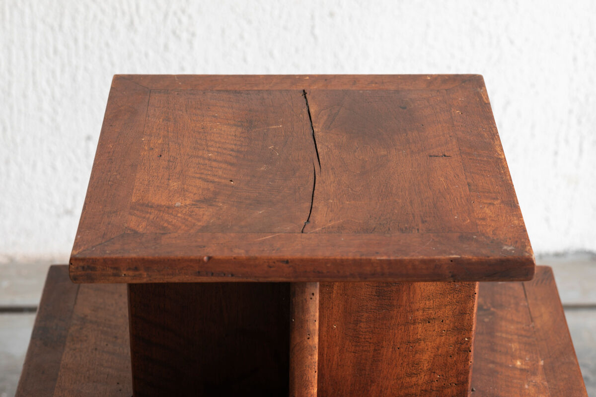 Pied de stalle, display side table in art deco style, France, 1940s