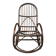 Rocking-chair in rattan bamboo 1970 vintage