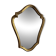 Vintage mirror 1960s Belgian rocaille style gilded wood - 61 x 49 cm