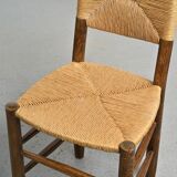Ensemble chaise et tabouret Bauche, Charlotte Perriand pour Maison Sentou, circa 1950