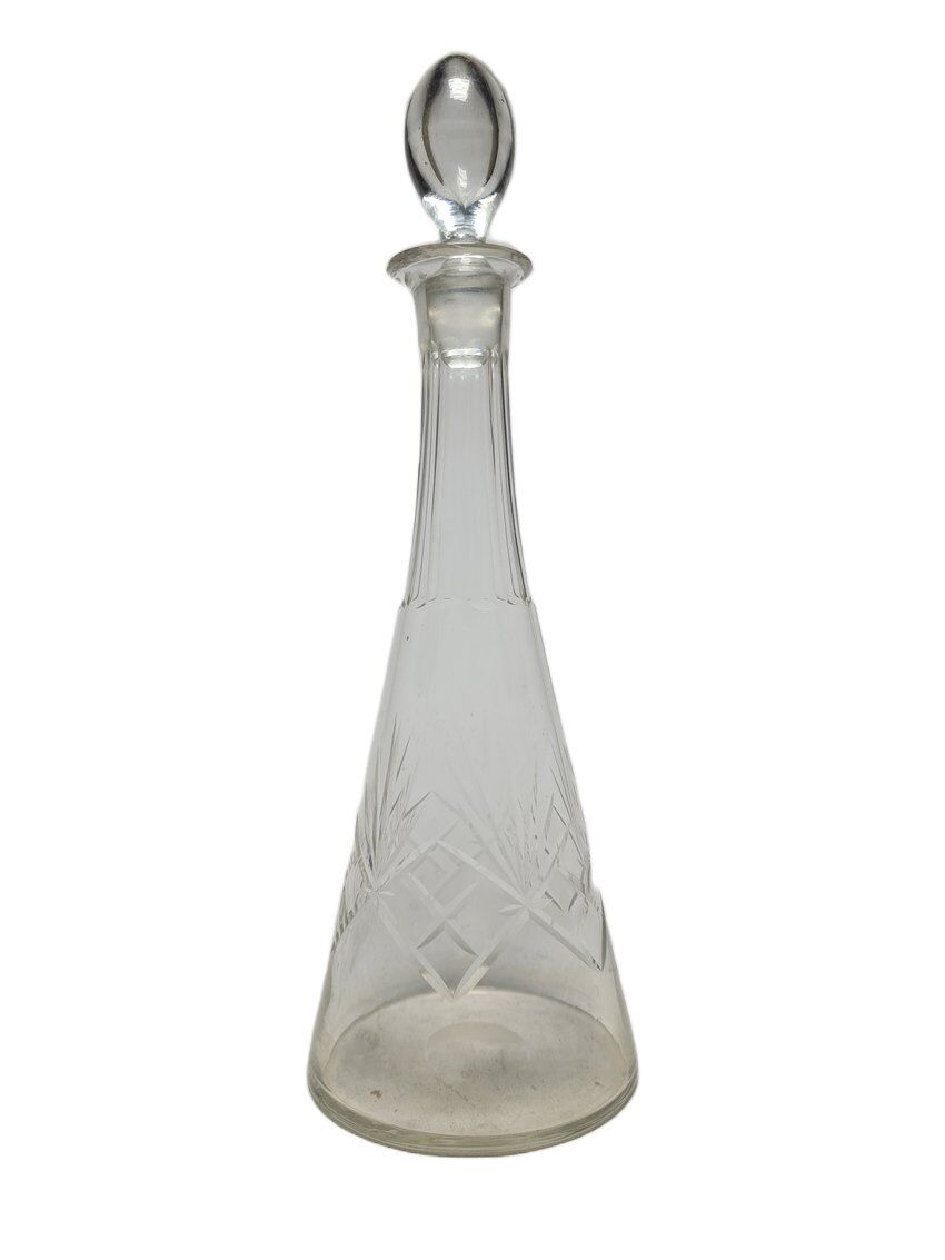 Art Deco crystal carafe, Germany, 1900s