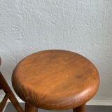 Pair of vintage wooden stools