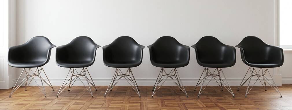 Set of 6 DAR chairs, Charles & Ray Eames