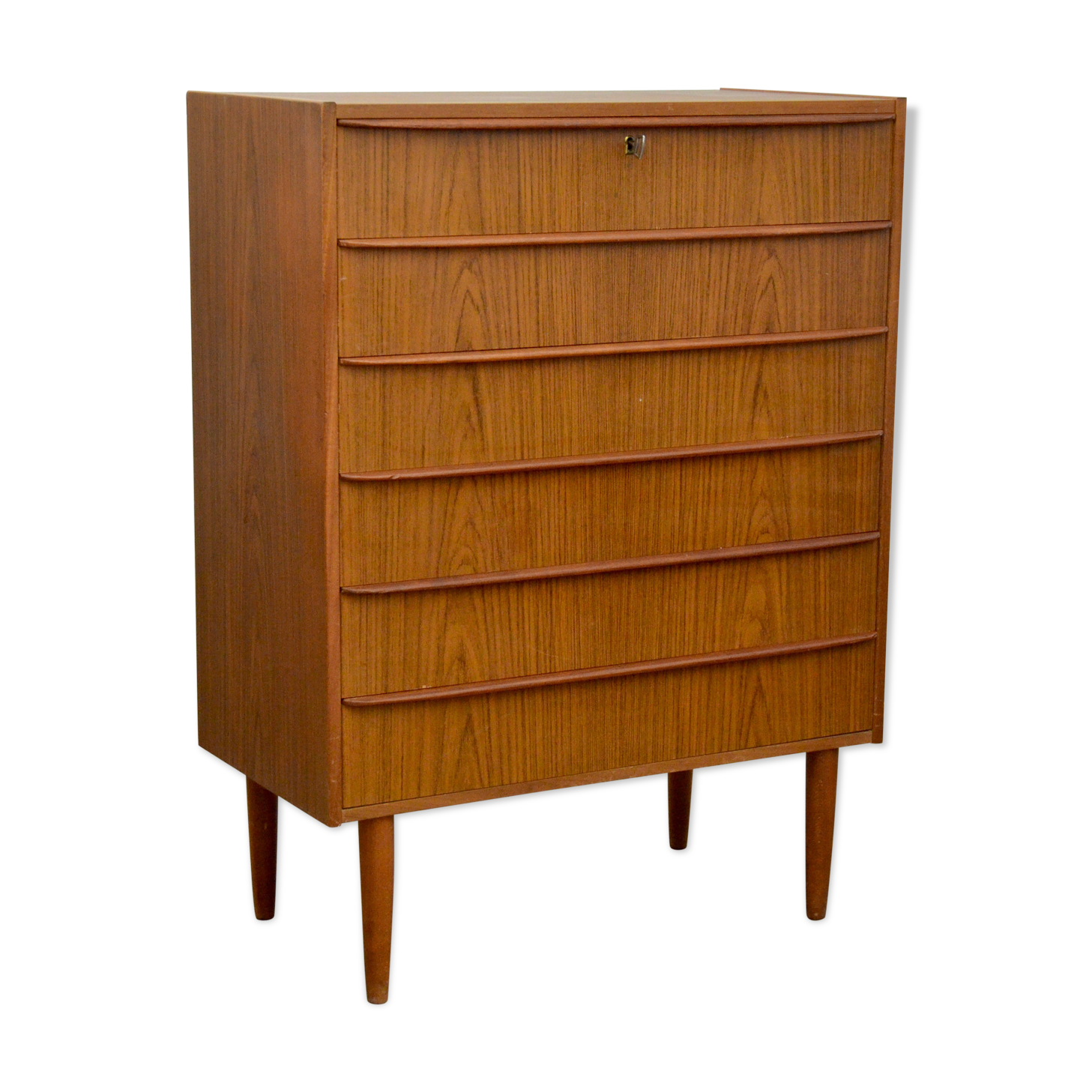 Commode en teck, années 1960