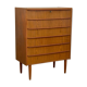 Commode en teck, années 1960