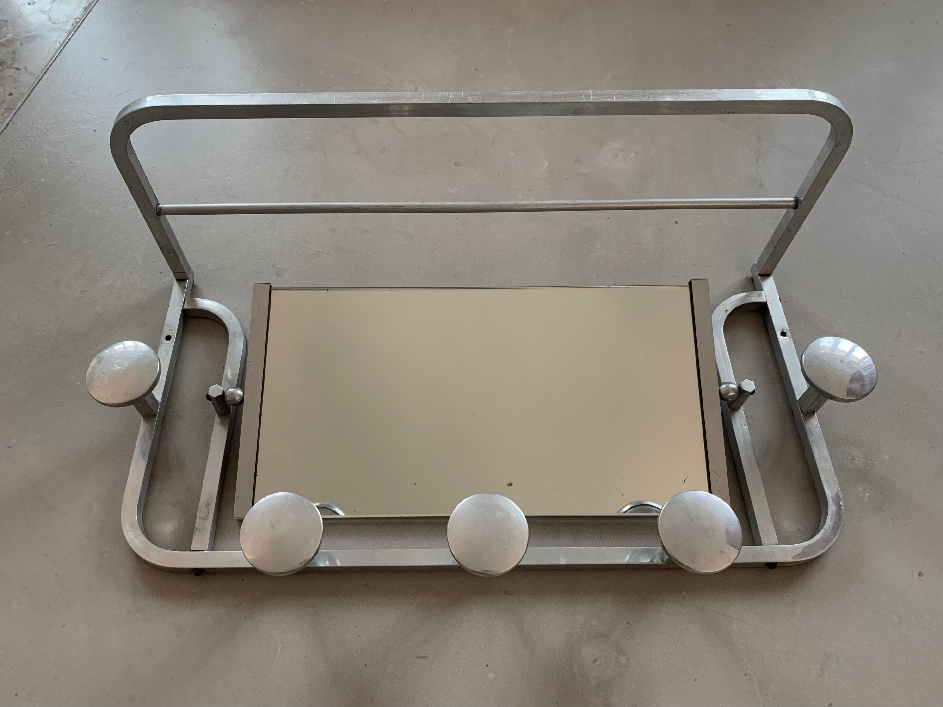 Old Art Deco wall coat rack