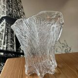 Scandinavian handkerchief vase by Severin Brørby hadeland Furu in glass 1970
