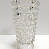 Transparent Rostrated Murano Glass Vase attr. to Ercole Barovier, Italy