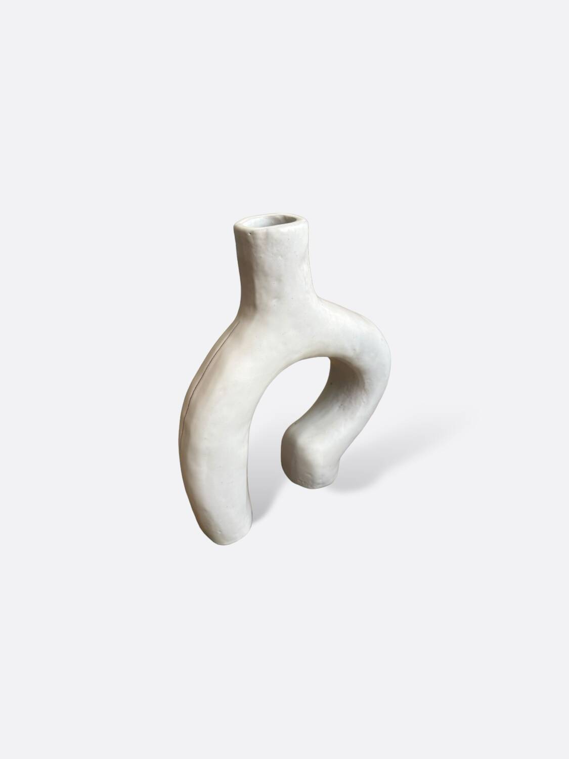 White ceramic vase