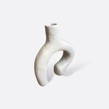 White ceramic vase