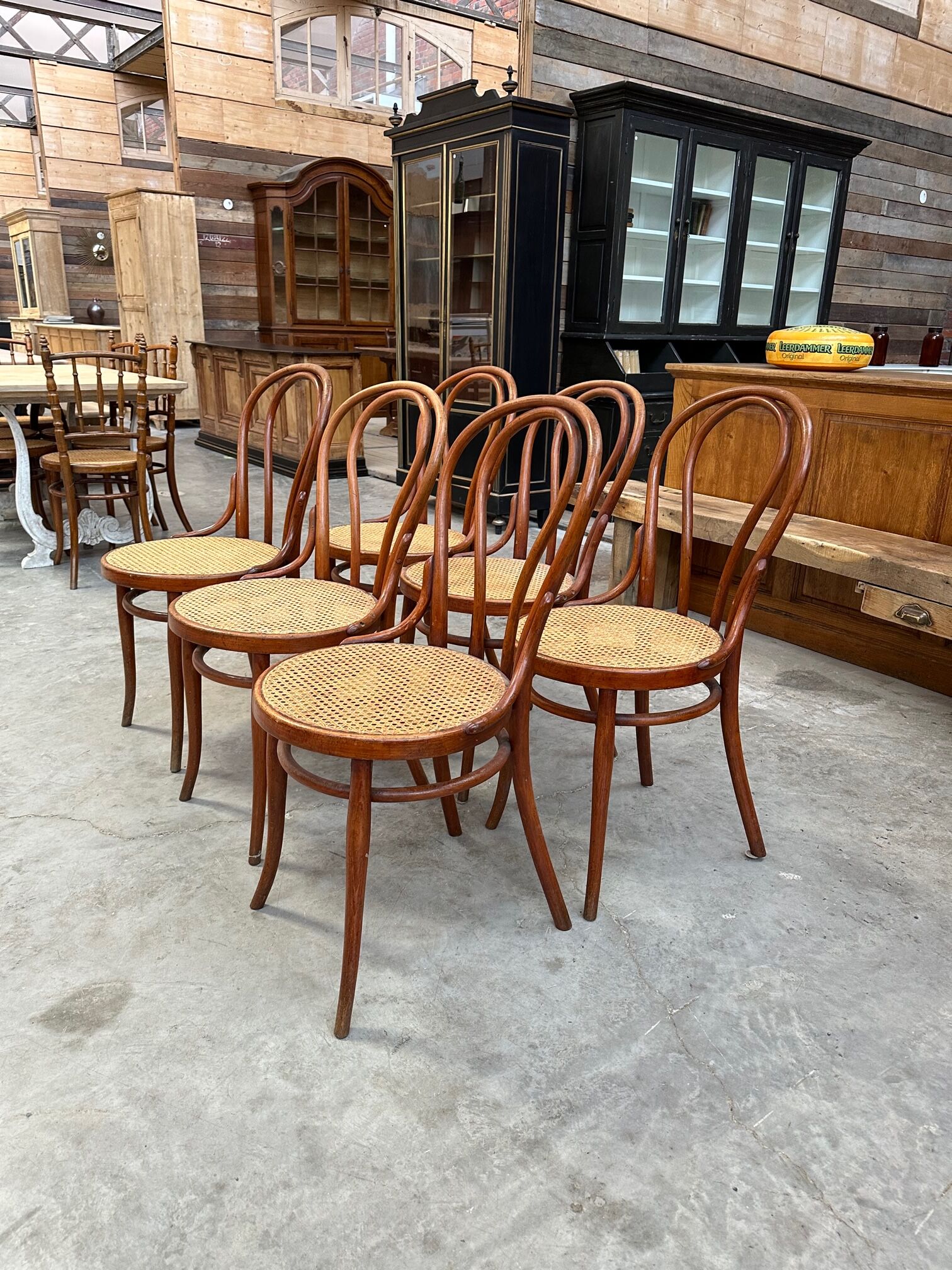 Suite of 6 bistro chairs
