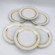6 deep plates. In S.F.P. Limoges porcelain.