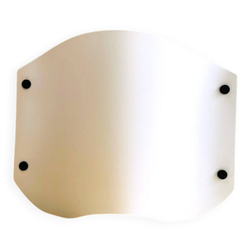 White acrylic table lamp Vela by Samuel Parker