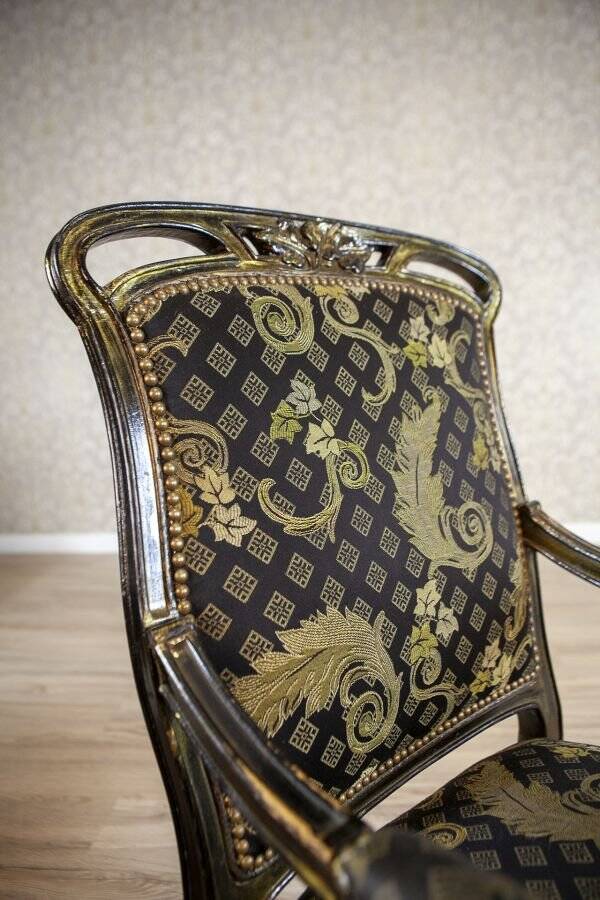 20th Century Art Nouveau Oak Armchair