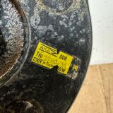 Vintage orange east german table lamp from aka leuchten, 1970s