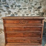 Antique French pine chest of drawers, early 1900s