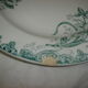 Lot of earthenware 6 plates Terre de Fer model Iris, 1940