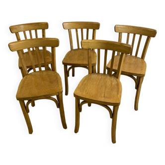 Set of 5 Luterma bistro chairs