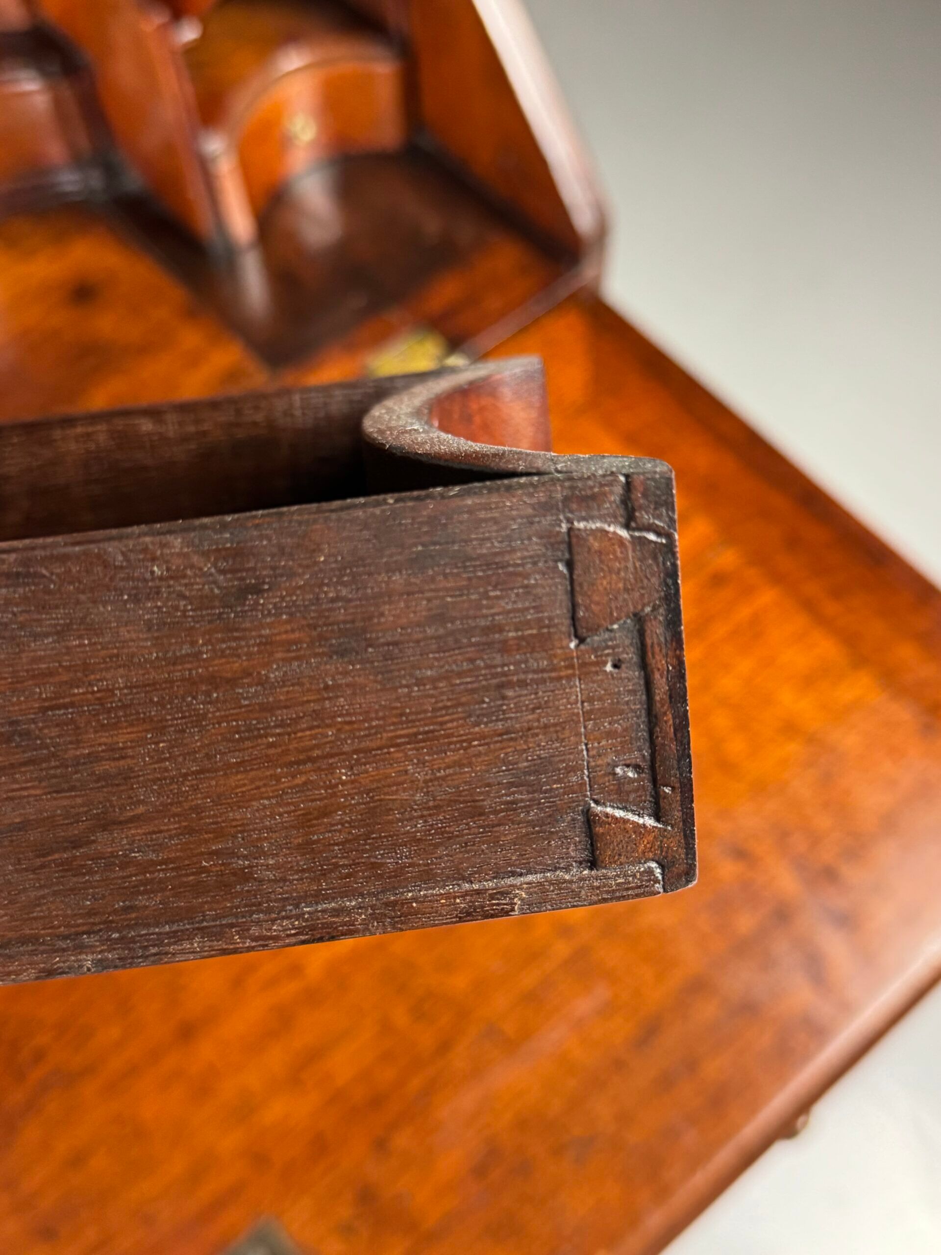 English secretary 18th century teak