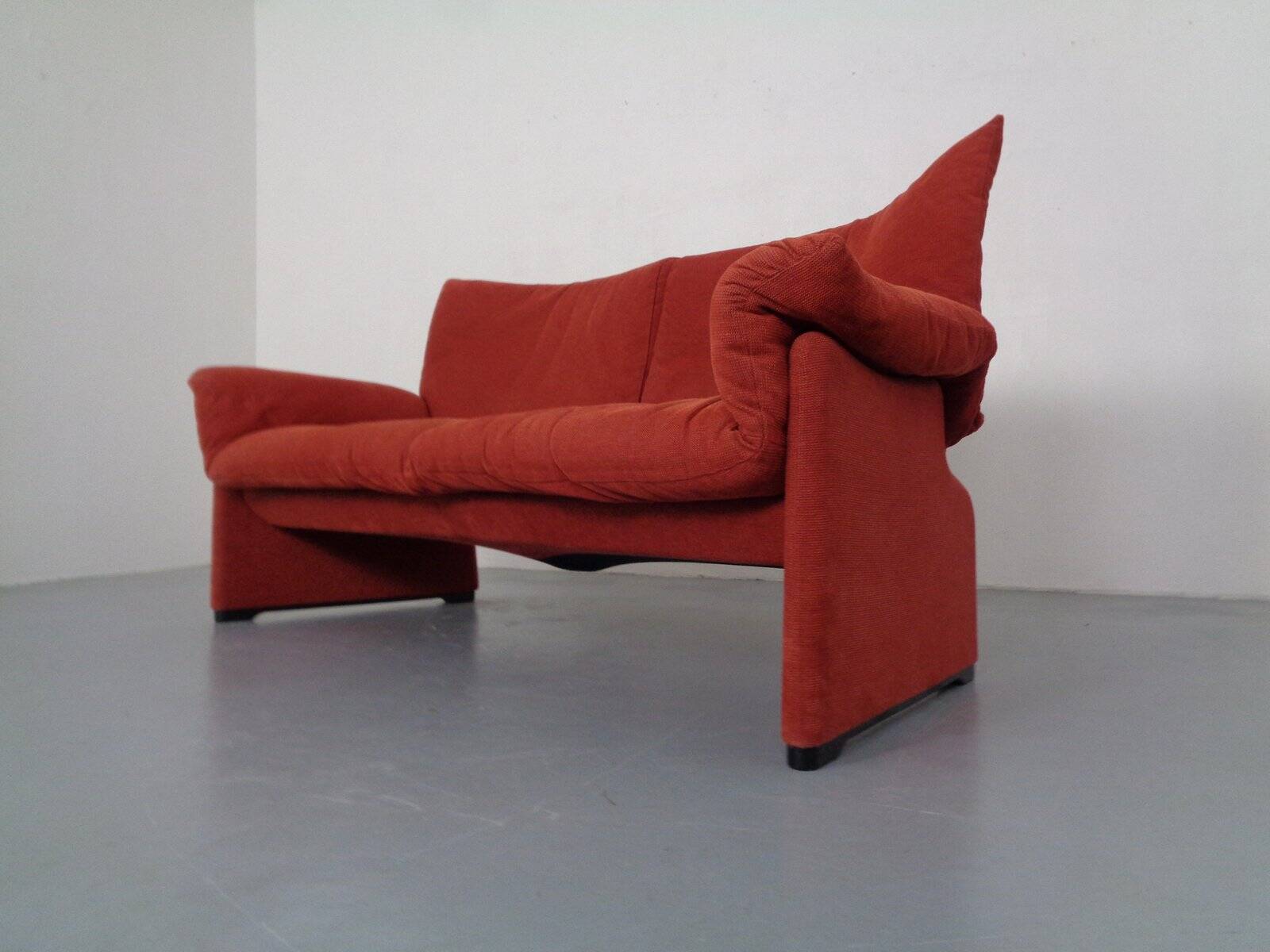 Vintage Two-Seater Palmaria Sofa by Vico Magistretti for Cassina, 1980s