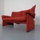Vintage Two-Seater Palmaria Sofa by Vico Magistretti for Cassina, 1980s