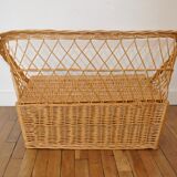 Rattan and wicker toy box