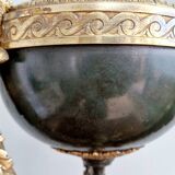 19th century Empire style gilded bronze cassolette lamp