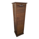 Oak curtain filing cabinet