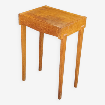 50s side table in Scandinavian style gilded oak