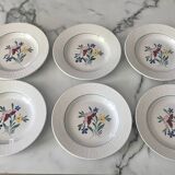 Fabiola Digoin Sarreguemines deep plates from the 50s