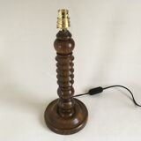 Turned wooden lamp leg